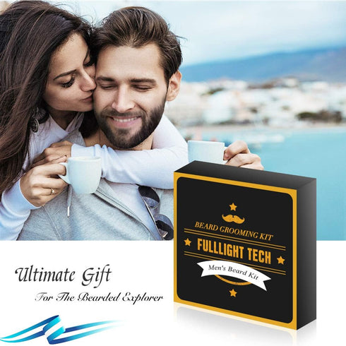 Complete Beard Grooming Kit for Men,Perfect Gift Set for Husband,Brother,Grandpa, Uncle, and Boyfriend